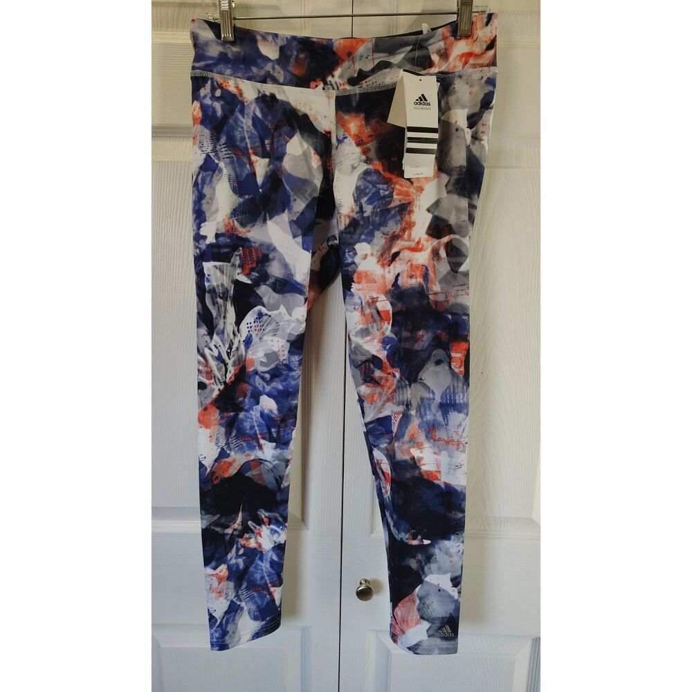 NWT adidas Women's Performance Ultimate Fit "Ghost Flower" Tights Medium